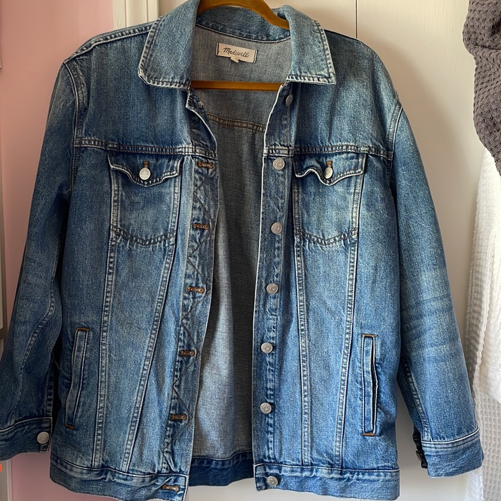 Madewell The Oversized Jean Jacket in Capstone Wash - Medium